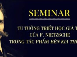 Tọa đàm: “Friedrich Nietzsche và những suy niệm Bên kia Thiện Ác”-21/04/2018