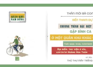 Giao lưu với BÌNH CA- Tác giả “Quân khu Nam đồng” (19h ngày 11/7/2019)